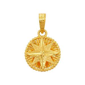 [한국금다이아몬드] 여자 순금 펜던트 나침반 드롭 24K 3.75g 팬던트