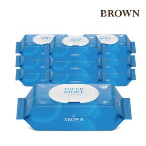 [브라운]터치비데 아기물티슈 48매 캡 10팩 비데물티슈