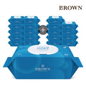 [브라운]터치비데 48매 캡 10+10팩 비데물티슈