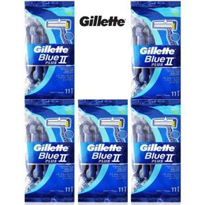 [땡큐온]질레트 블루2 플러스 일회용 면도기 (10+1개입) x5개