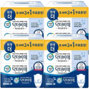 [땡큐온]깨끗한나라 닥터비데 물티슈 캡형 46매 3+1입 x4팩