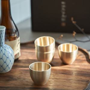 [광명유기] 방짜유기 각인 소주잔세트 2p+2p