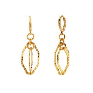 [한국금다이아몬드] 여자 순금 원터치 귀걸이 반짝 테슬 24K 3.75g 18k링