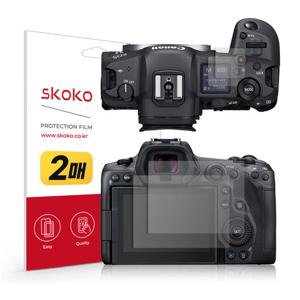 스코코 캐논 EOS R5 저반사 액정보호필름 2매+상단 액정 2매