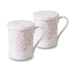 [한국도자기]국화문 뚜껑머그세트(4p)