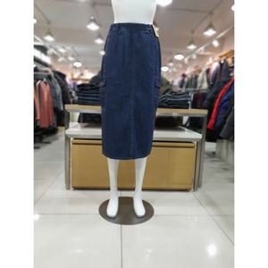 [뱅뱅]여성 밴드 카고 롱 데님 스커트 NKJD31