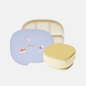 [모윰] 실리콘 초강력 5구 흡착식판+흡착볼 세트