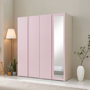 [케이컴퍼니] 심플비1600LPM옷장세트DM (긴문옷장 + 거울이불