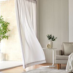 [모던하우스](1장)블루스 쉬폰커튼 210x235 (핀포함)