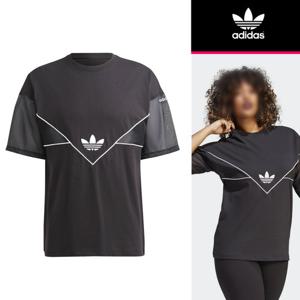 아디다스 우먼스 오리지널 반팔티(IC5388)루즈 오버핏