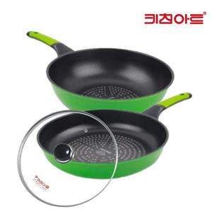 키친아트 스마트 다이아몬드코팅 후라이팬2종28+28궁+커버