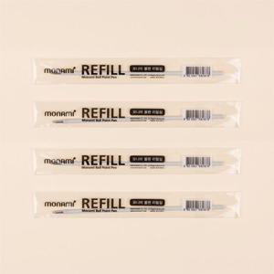 모나미 롤링펜S 유성볼펜 리필심 0.7mm 블랙 (12본
