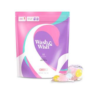 [워시앤위시] 캡슐형 세탁세제 32개입