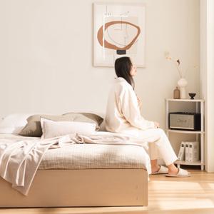 포스트모던 커비 3단서랍 평상형 수납침대 SS (독립매트리스)