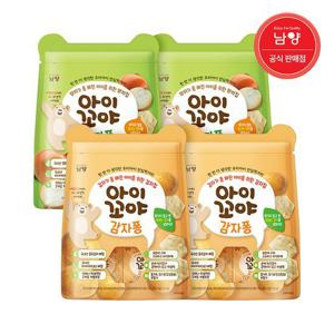 [남양유업]아이꼬야 아기과자 양파퐁 30g 2개 + 감자퐁30g 2개