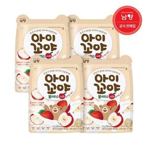 [남양유업]아이꼬야 아기과자 불가리스 요거트볼 사과 4개