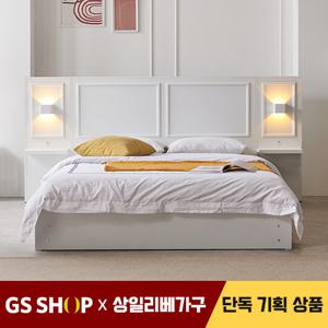 [특가]상일리베가구 스퀘어 호텔식 수납침대 SET+본넬매트 Q(퀸)