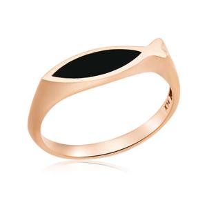 [비앤비골드] 14K 볼륨 오닉스 물고기 유닛 반지 NPR37614