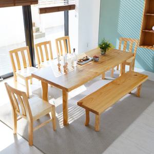 해찬솔 통원목 비담art 8인용 대형식탁세트B 2000