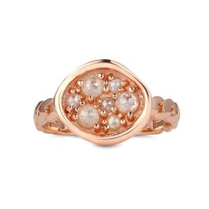 [도로시] 14k 메종 그레이  러프다이아몬드 반지(총 0.4CT)