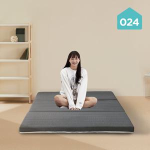 024홈 국민토퍼 3단 접이식 매트리스 적당히 단단한 12cm 슈퍼싱글