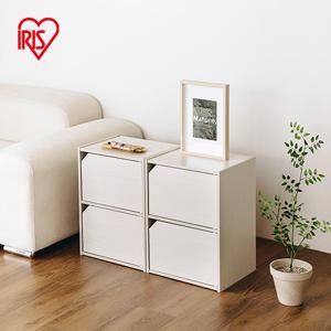 아이리스 2단 도어형 공간박스 수납장 책장 MDB-2D