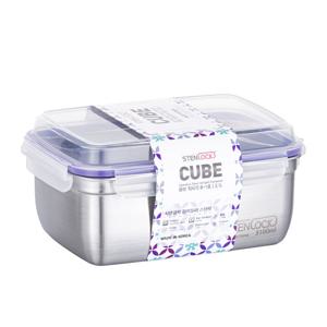 스텐락 국산 스텐밀폐용기 큐브 8-1호 3,100ml