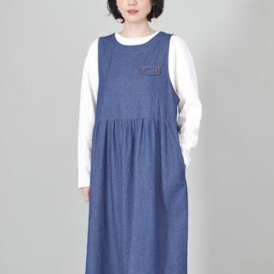 애비뉴투지 엄마옷 데님 셔링 조끼 봄 여름 청 원피스 K03325