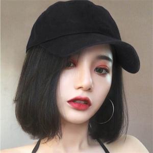 [시스터즈]단발 썬캡 모자  붙임머리 숏컷 수술가발 단발가발 (9