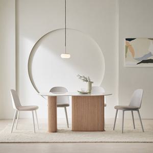 파로마 피츠 알리 1400 세라믹 타원 템바 4인 식탁세트 POF089