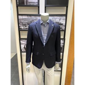 [맨잇슈트][젠]춘추용 다크네이비 마이크로패턴 울혼방 슬림핏 자켓(ZSEC11-995)