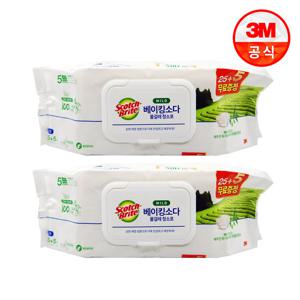3M 대형 베이킹소다 물걸레 청소포 60매