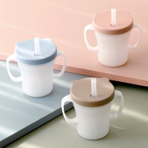 에디슨 유아 어린이 자기주도 학습 흘림방지 베이비 빨대컵