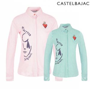 [까스텔바작] 여성 스트라이프 져지 셔츠 BGCSTS509 MA