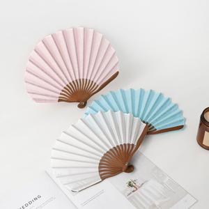 [박씨상방] N 파스텔반달 모시 접이식부채