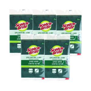 3M 스카치브라이트 강력 다목적 패드 수세미(대형) 1개입 x 5개
