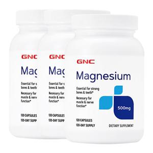 지앤씨 GNC 마그네슘 500mg 120캡슐 X3