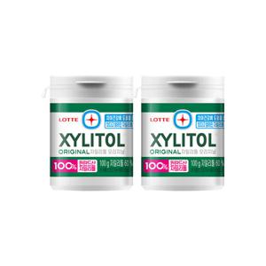 롯데 자일리톨 오리지날 용기 100g X2개