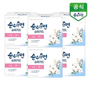 순수한면 생리대 슈퍼가드 소형 18P x 6팩