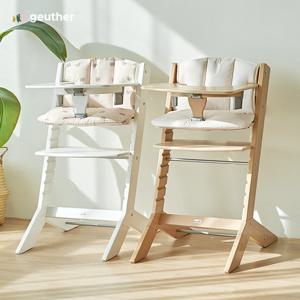 [고이터] 원목 하이체어 풀세트(체어+트레이+쿠션)2.0