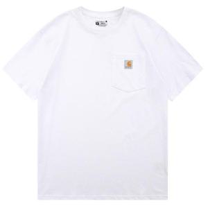 칼하트 K87 워크웨어 포켓 반팔티셔츠(화이트)