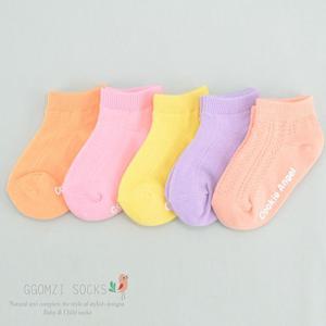 [꼼지]CA칼라망커즈(5족)양말세트 발목양말 유아 아동