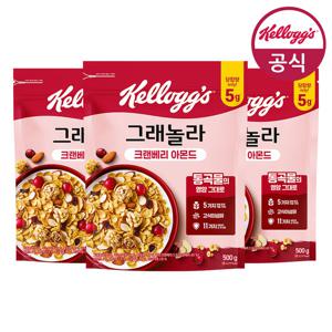 켈로그 크랜베리 아몬드 그래놀라 500g x 3개