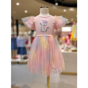 프렌치캣2 무지개 샤 OP ch 드레스 면 아동 Q32DCO130