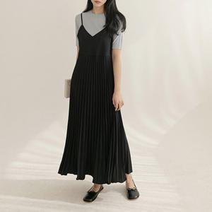 [저스트원] 케런 뷔스티에 플리츠원피스