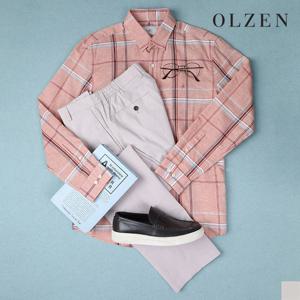 [올젠] 스탠다드 사이드 밴딩 팬츠 (ZPB2PP1803)