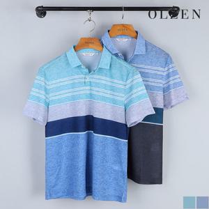 [올젠] 에어메쉬 블록 카라 티셔츠 (ZOA2TT1311)