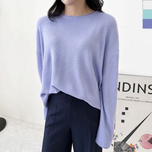 [179st.w]2L-CBB 1010 여자돌돌라운드루즈핏니트티