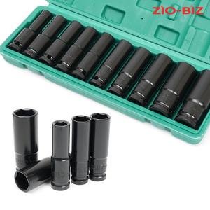 롱 복스알 세트 10종/드라이버 비트 임팩 소켓 육각비트 어댑터