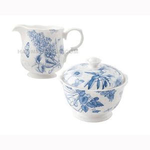 [포트메리온][BO] 보타닉블루 크림 저그 1p + 뚜껑설탕 1p